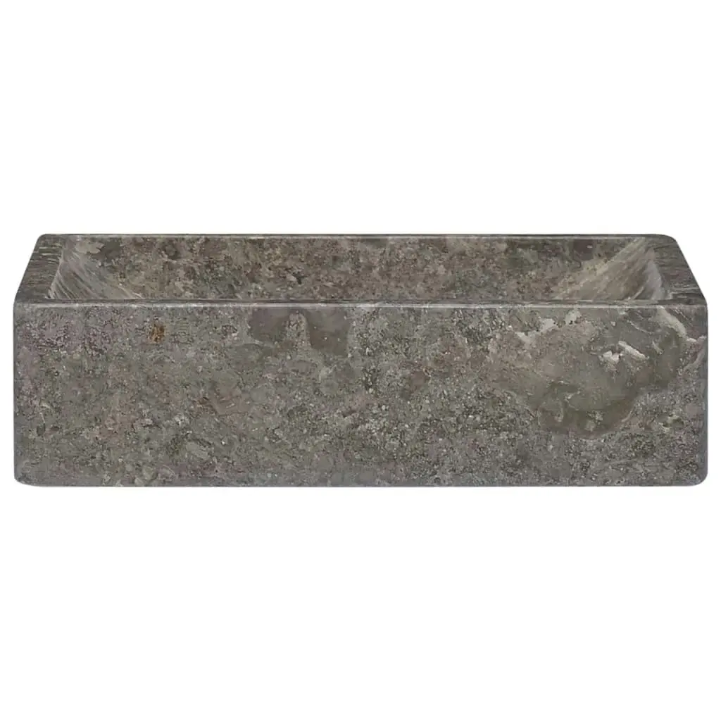 Sink 45x30x12 cm Marble High Gloss Grey 149156