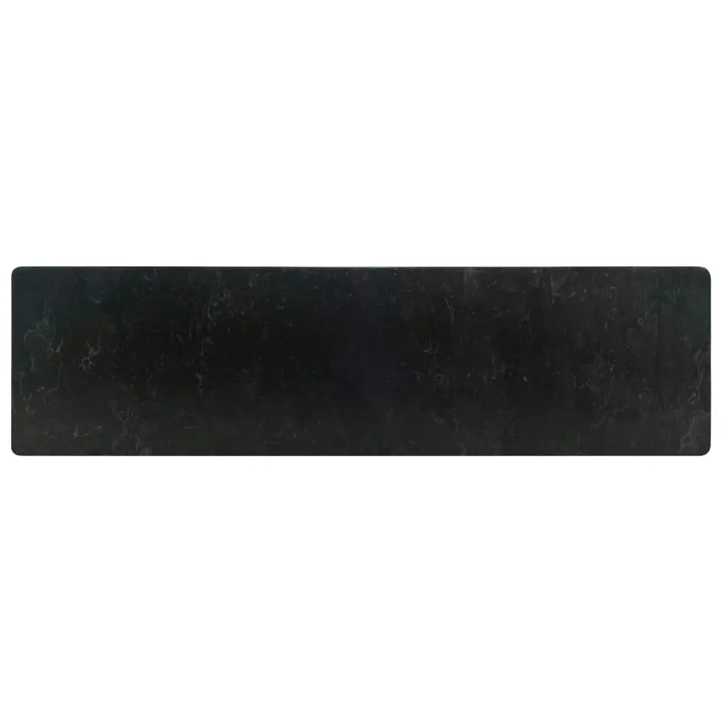 Sink 45x30x12 cm Marble High Gloss Black 142772