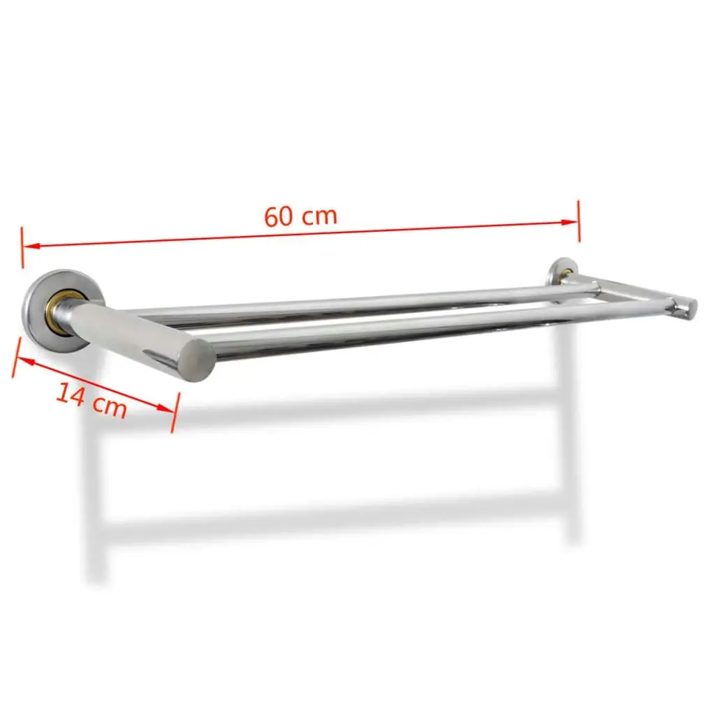 Stainless Steel Towel Rack 2 Tubes 140335