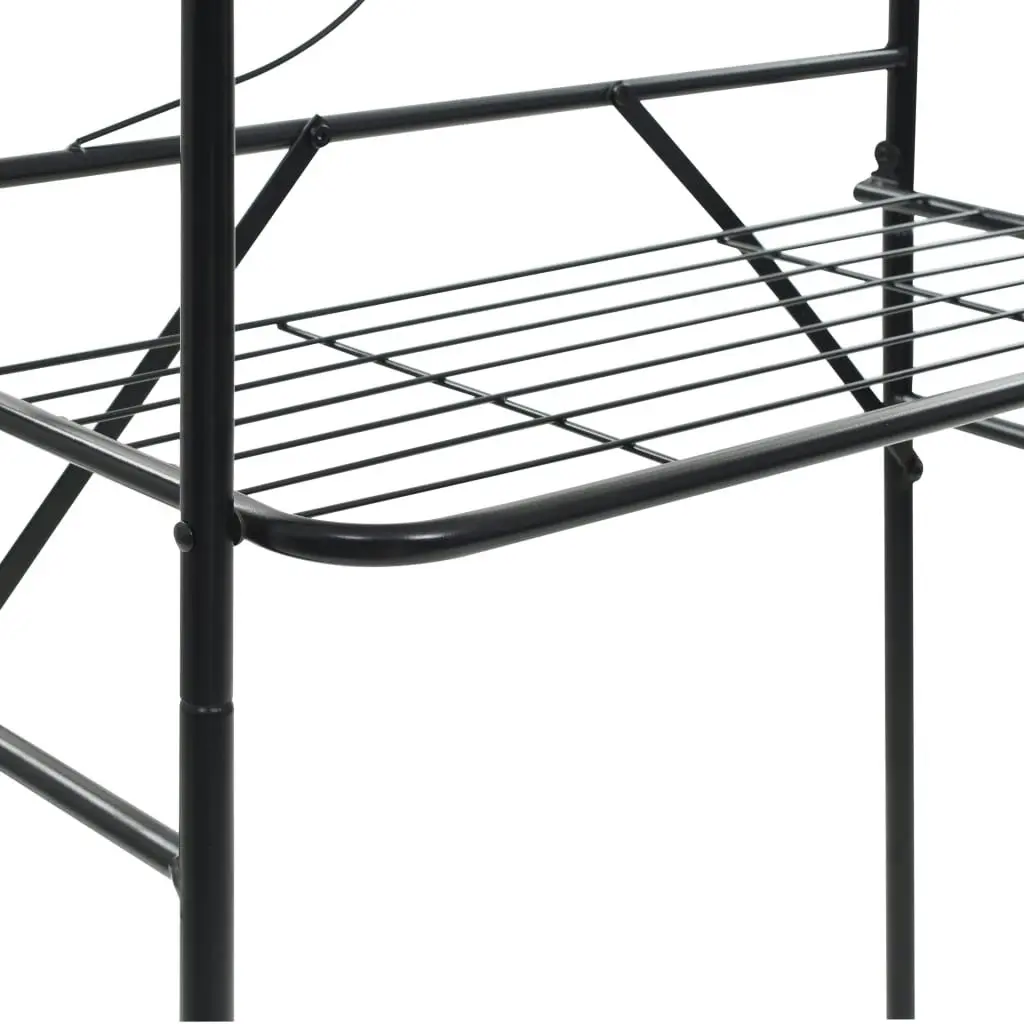 Toilet Rack Black 60x33x174 cm 246722