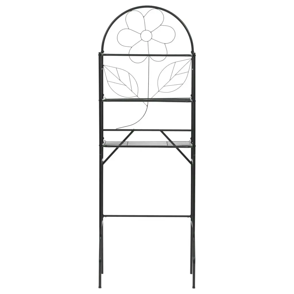 Toilet Rack Black 60x33x174 cm 246722