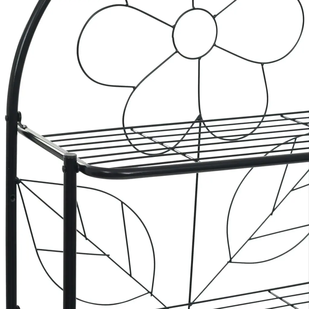 Toilet Rack Black 60x33x174 cm 246722