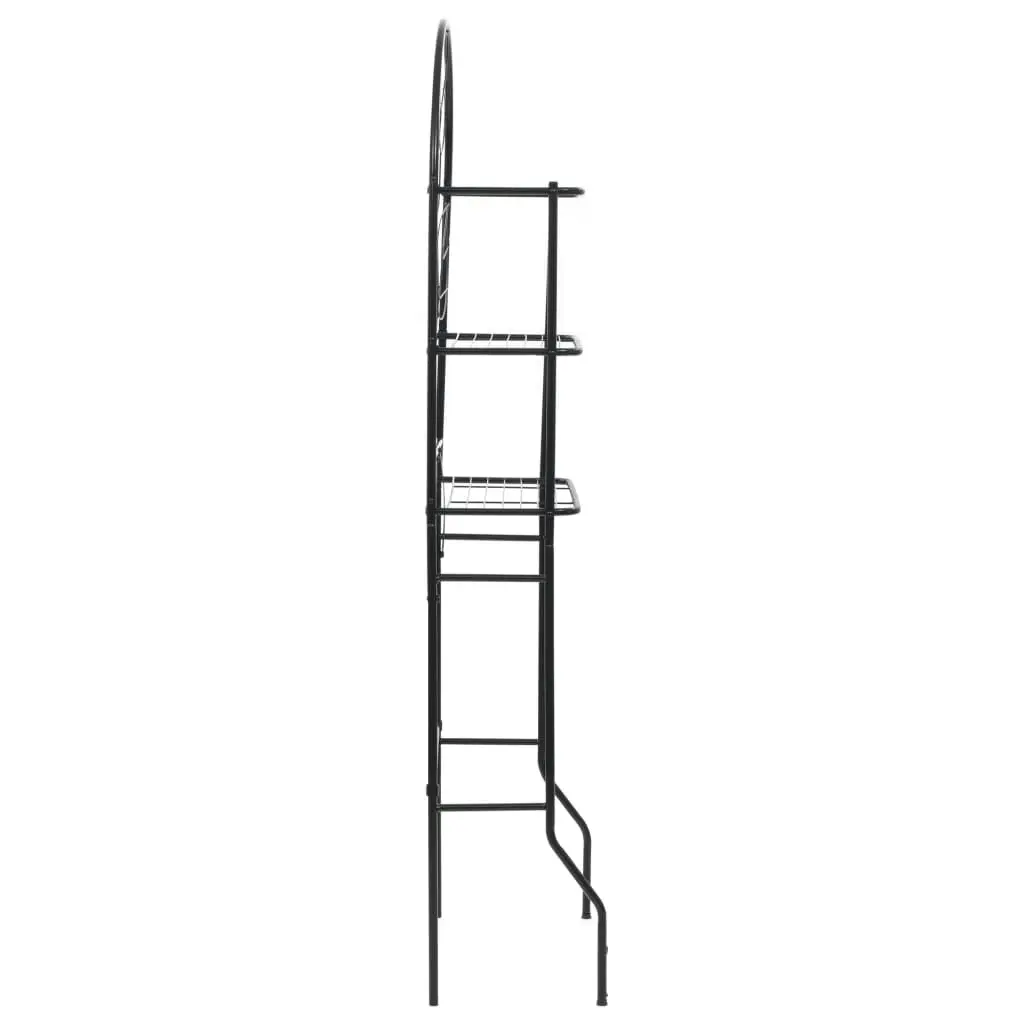 Toilet Rack Black 60x33x174 cm 246722