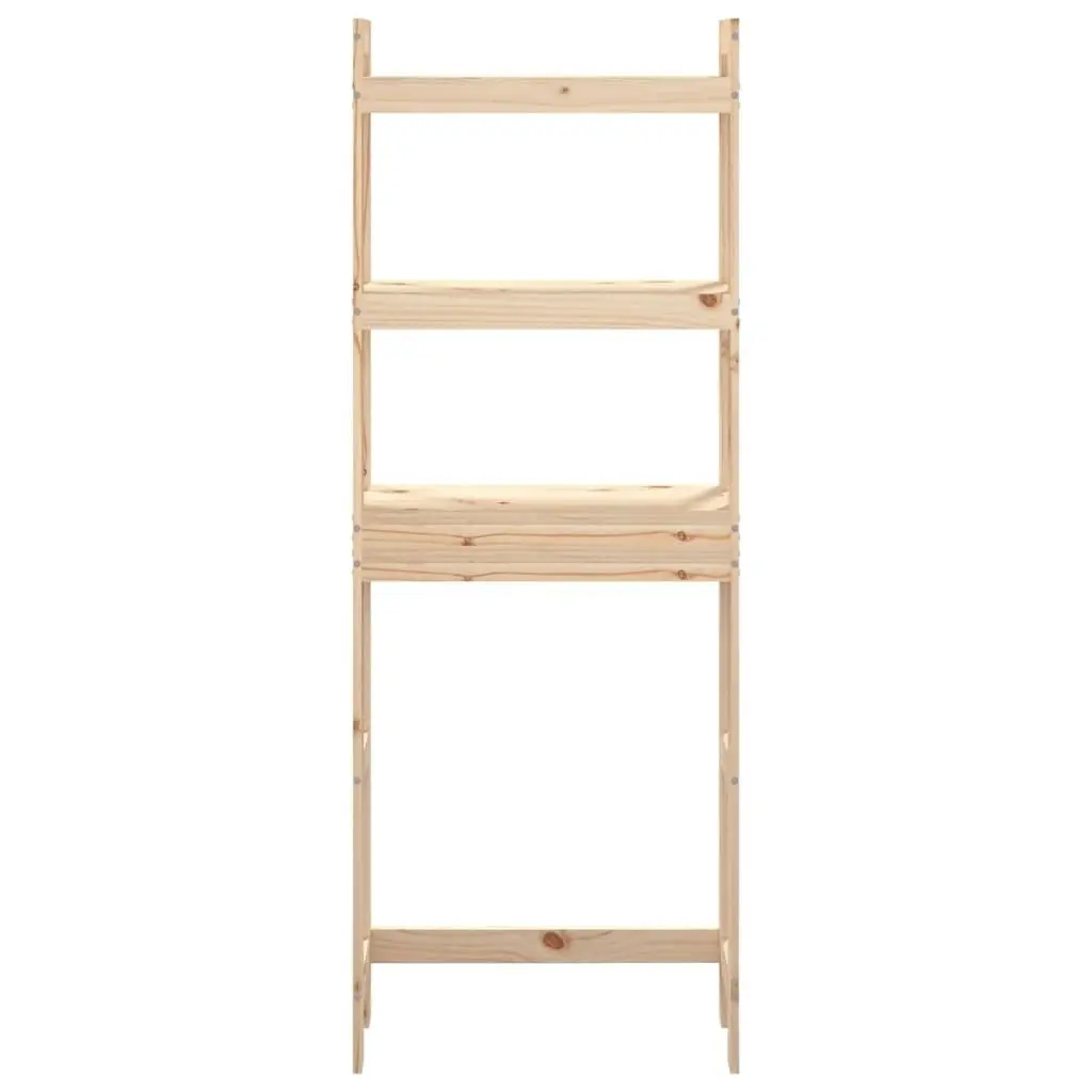 Toilet Rack 63x26x171 cm Solid Wood Pine 824658