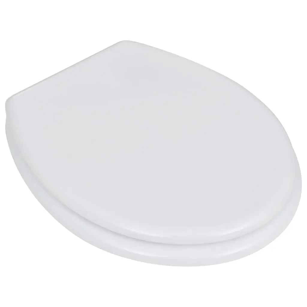 Toilet Seats with Lids 2 pcs MDF White 275907