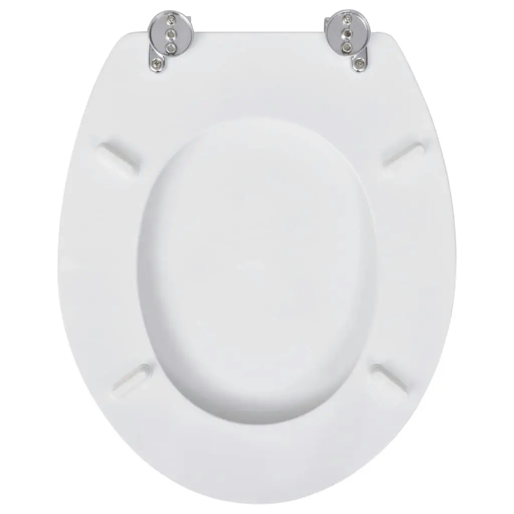 Toilet Seats with Lids 2 pcs MDF White 275907