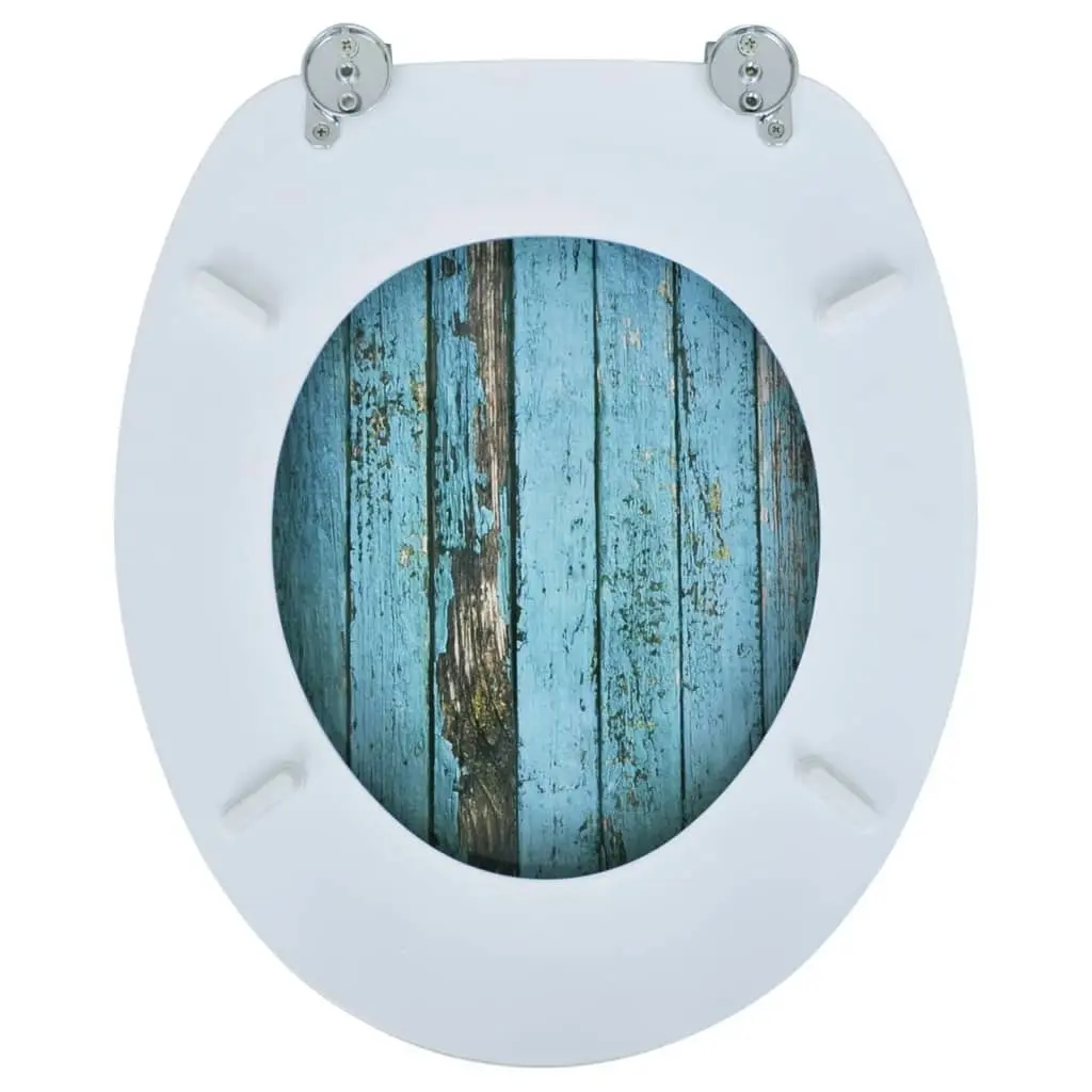 Toilet Seats with Hard Close Lids MDF Old Wood 141479