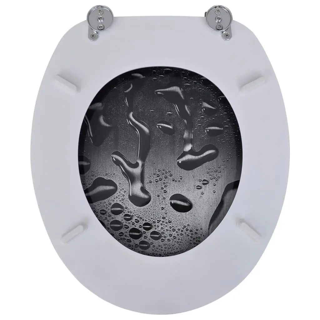 Toilet Seats with Hard Close Lids MDF Water 141482