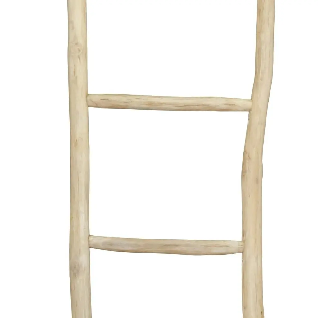 Towel Ladder with 5 Rungs Teak 45x150 cm Natural 244568