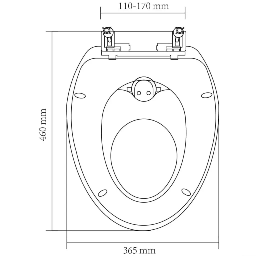 Toilet Seats with Soft Close Lids 2 pcs Plastic White and Yellow 275931