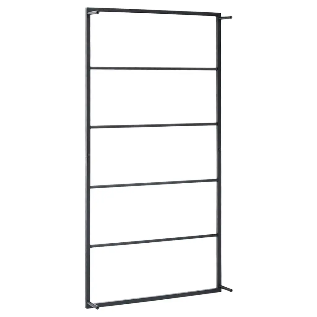 Towel Rack Black 60x10x116 cm Steel 336120