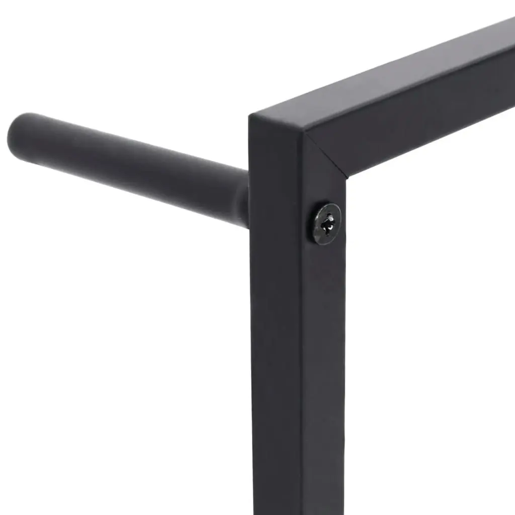 Towel Rack Black 60x10x116 cm Steel 336120