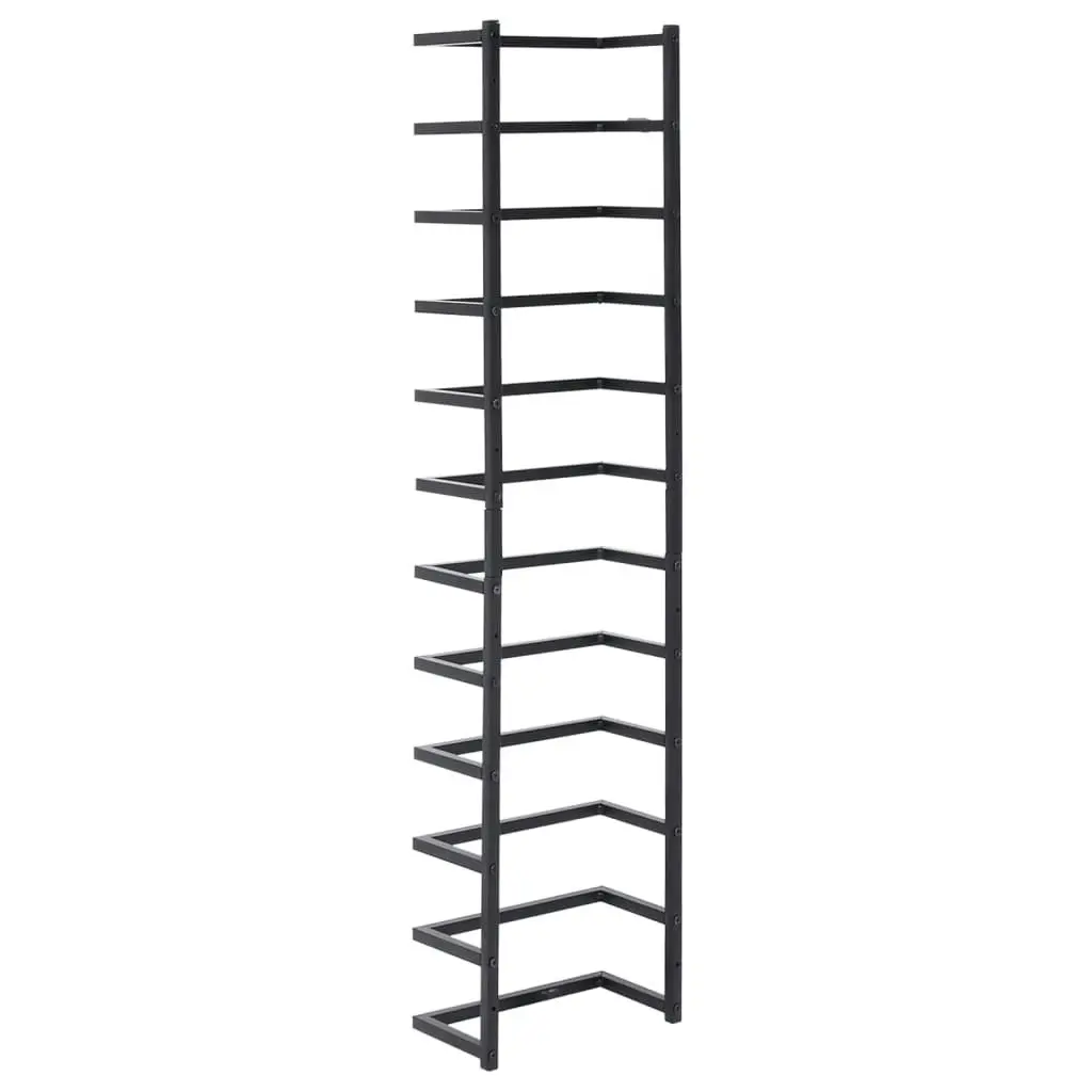 Towel Rack Black 24x12x96 cm Steel 336125