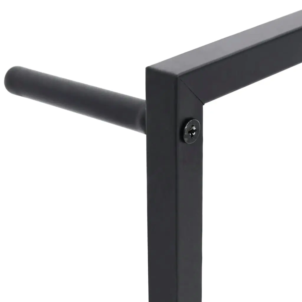 Towel Rack Black 45x10x115 cm Steel 336118