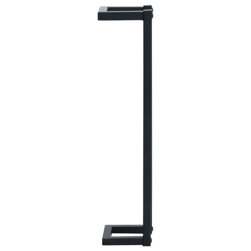 Towel Rack Black 12.5x12.5x60 cm Iron 325919