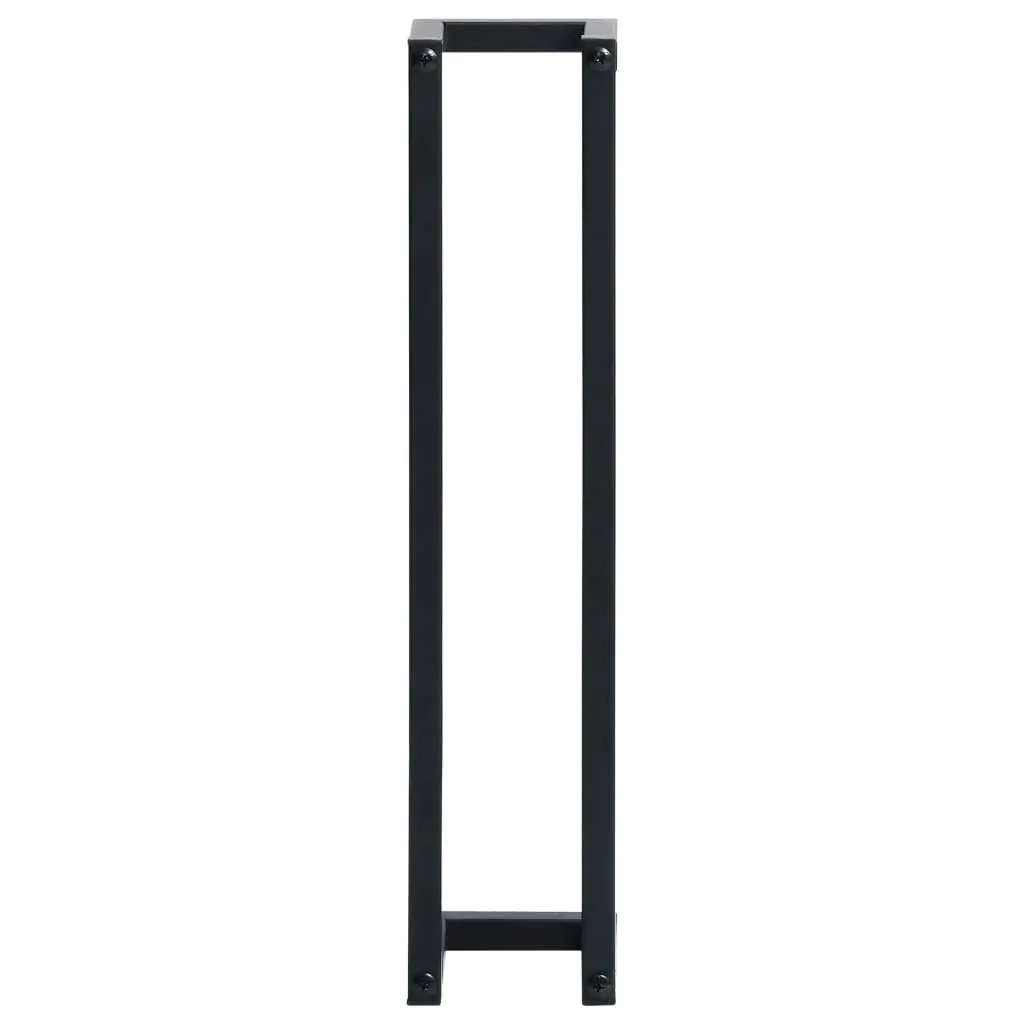 Towel Rack Black 12.5x12.5x60 cm Iron 325919