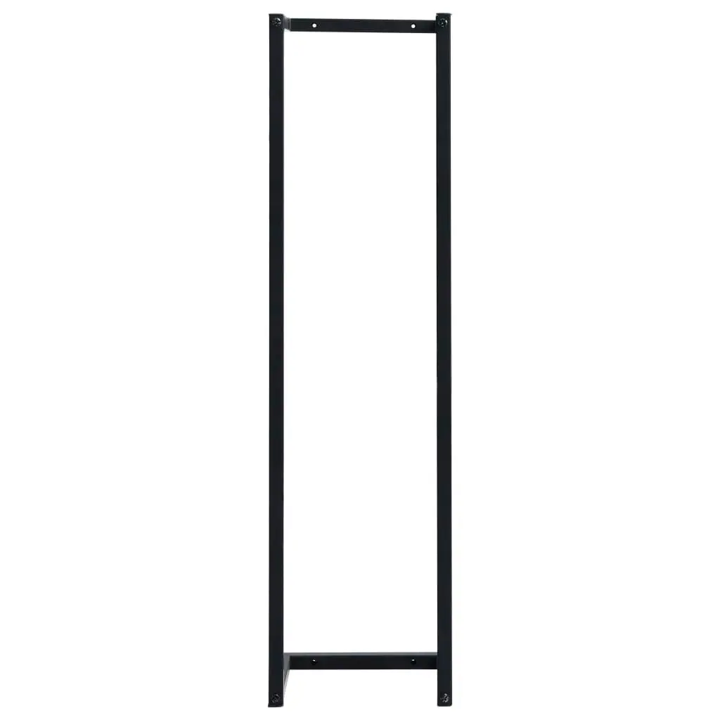 Towel Rack Black 25x20x95 cm Iron 325918