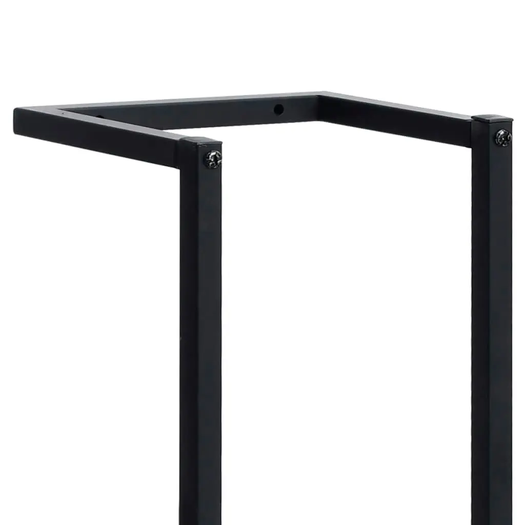 Towel Rack Black 25x20x95 cm Iron 325918