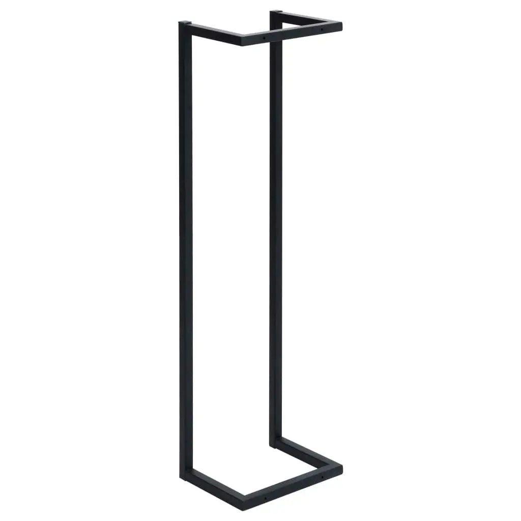 Towel Rack Black 25x20x95 cm Iron 325918