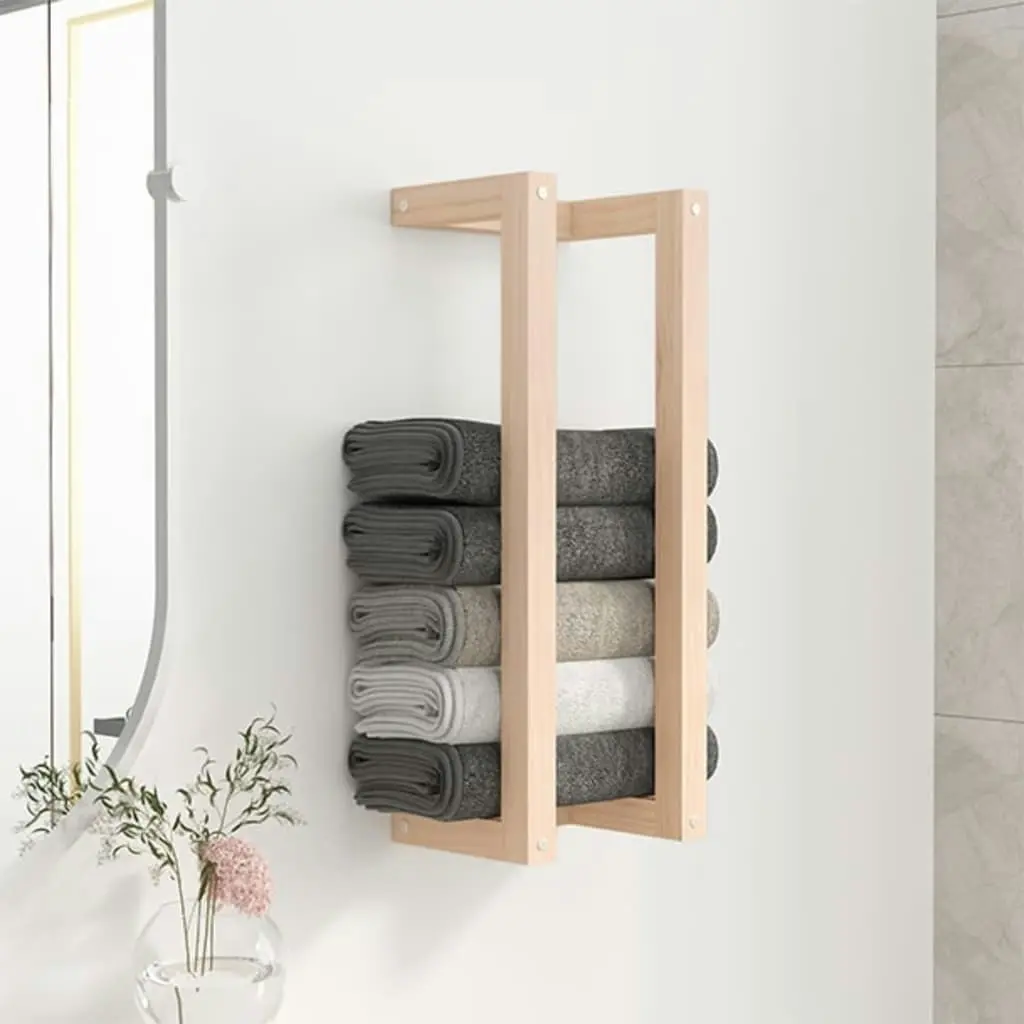 Towel Rack 23x18x60 cm Solid Wood Pine 833267