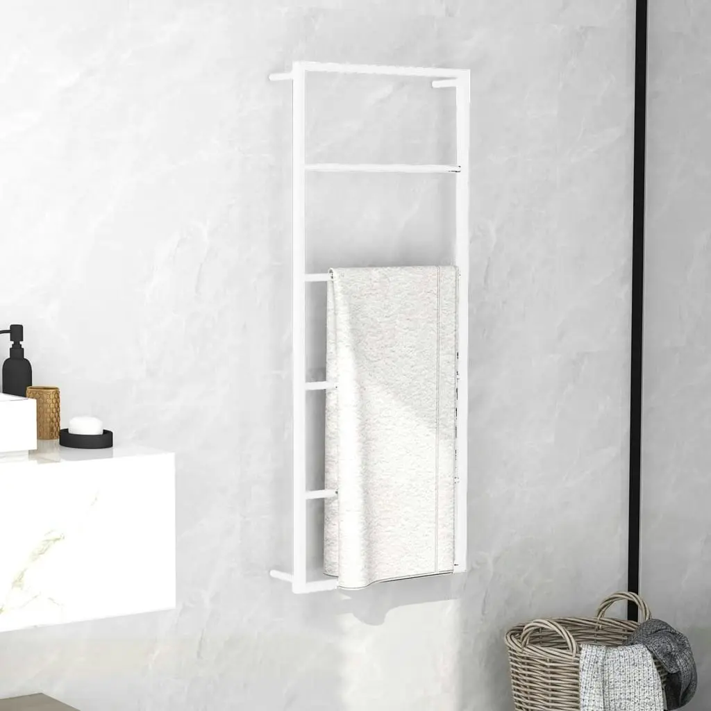 Towel Rack White 45x10x115 cm Steel 336119