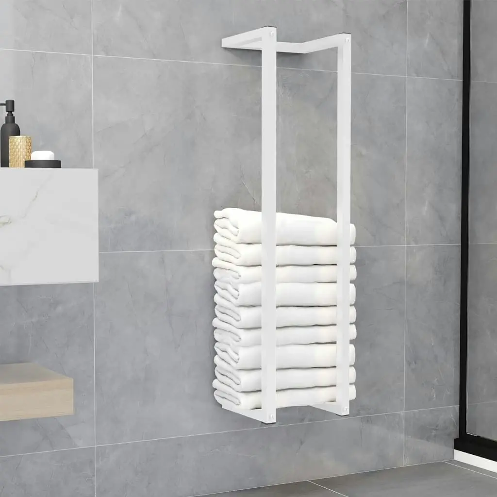 Towel Rack White 25x20x95 cm Steel 336117