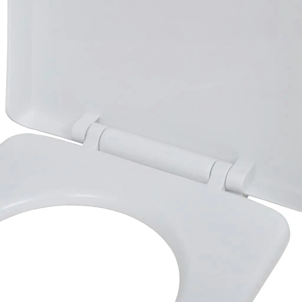 Toilet Seats with Soft Close Lids 2 pcs Plastic White 275928