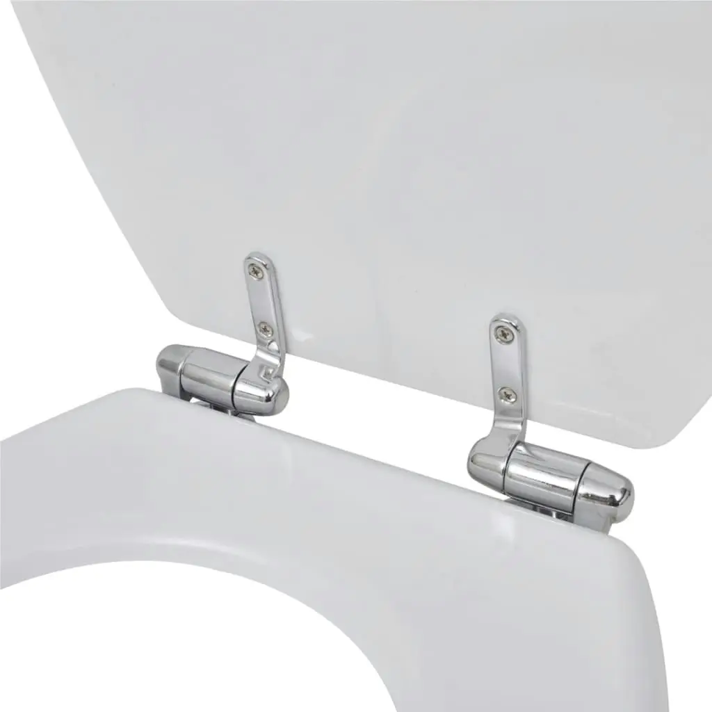 Toilet Seats with Soft Close Lids MDF White 140798