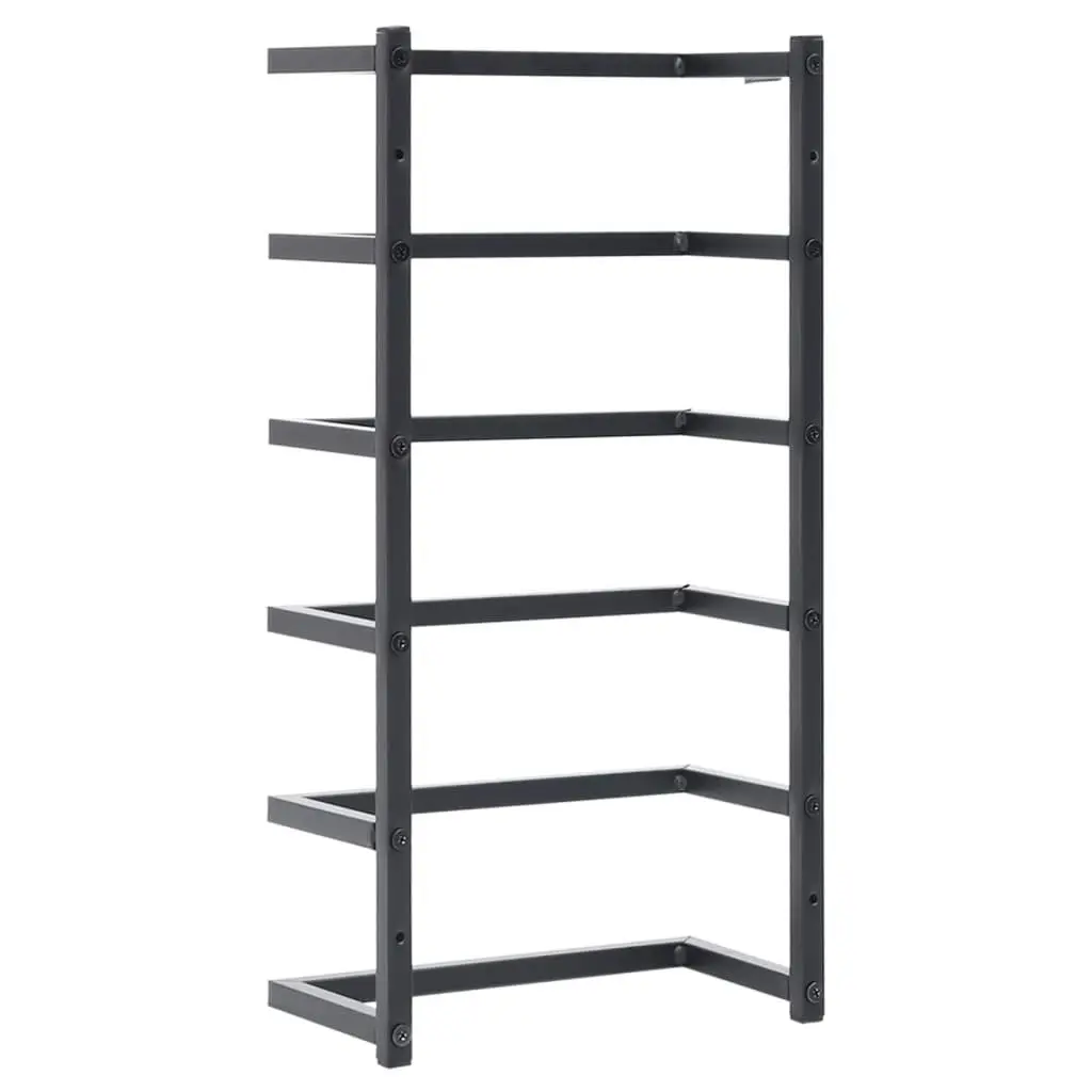 Towel Rack Black 24x12x48 cm Steel 336123