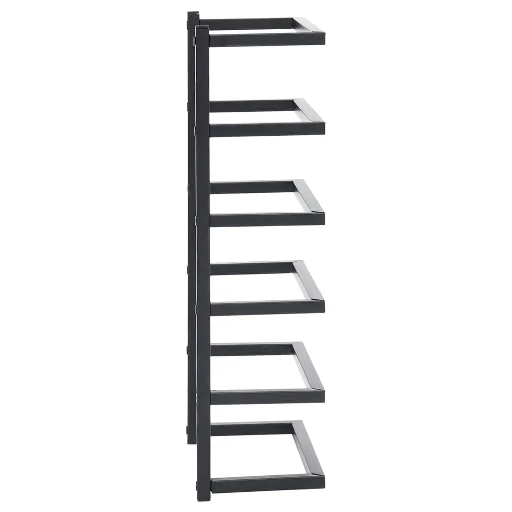 Towel Rack Black 24x12x48 cm Steel 336123