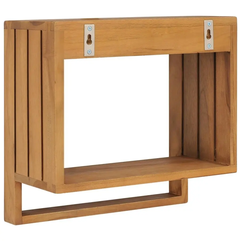 Wall-mounted Towel Rack 35x20x35 cm Solid Teak Wood 289073