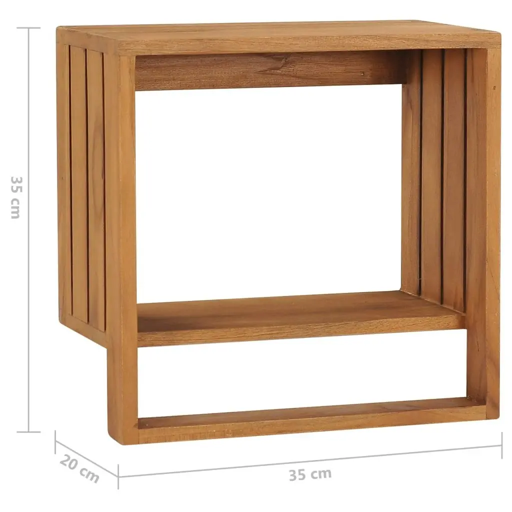 Wall-mounted Towel Rack 35x20x35 cm Solid Teak Wood 289073