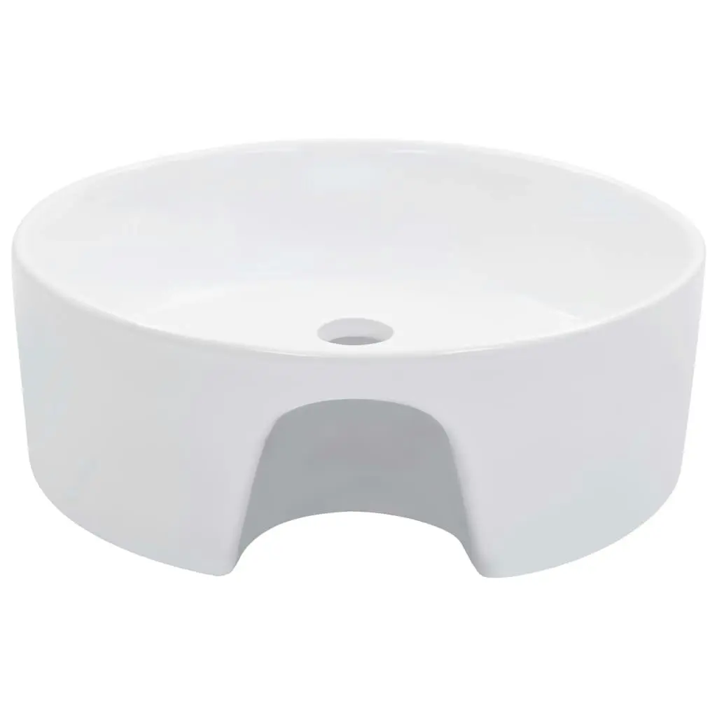 Wash Basin with Overflow 36x13 cm Ceramic White 143911