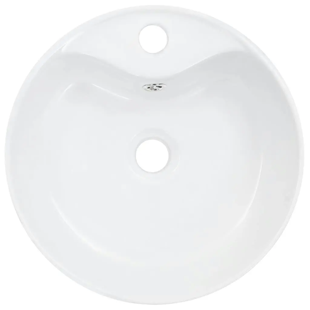 Wash Basin with Overflow 36x13 cm Ceramic White 143911