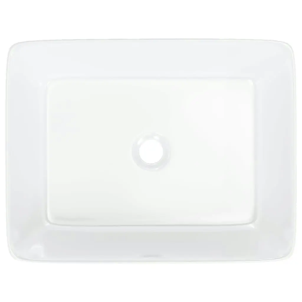 Wash Basin White 48x37x13 cm Ceramic Rectangle 153338