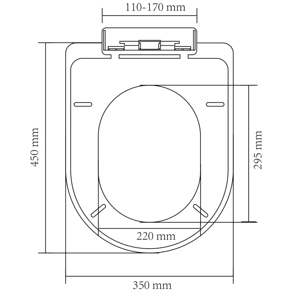 White Soft-close Toilet Seat Square 141763