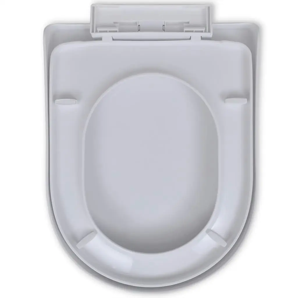 White Soft-close Toilet Seat Square 141763