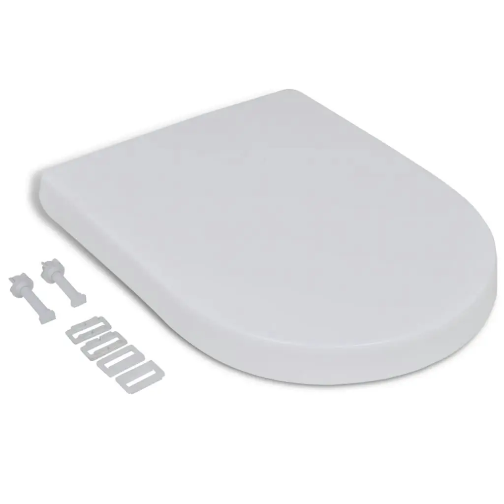 White Soft-close Toilet Seat Square 141763