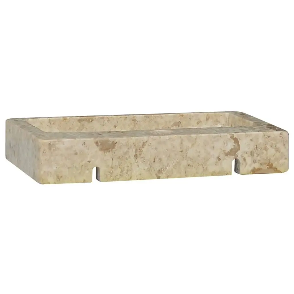 Wall-mounted Sink Cream 38x24x6.5 cm Marble 149186