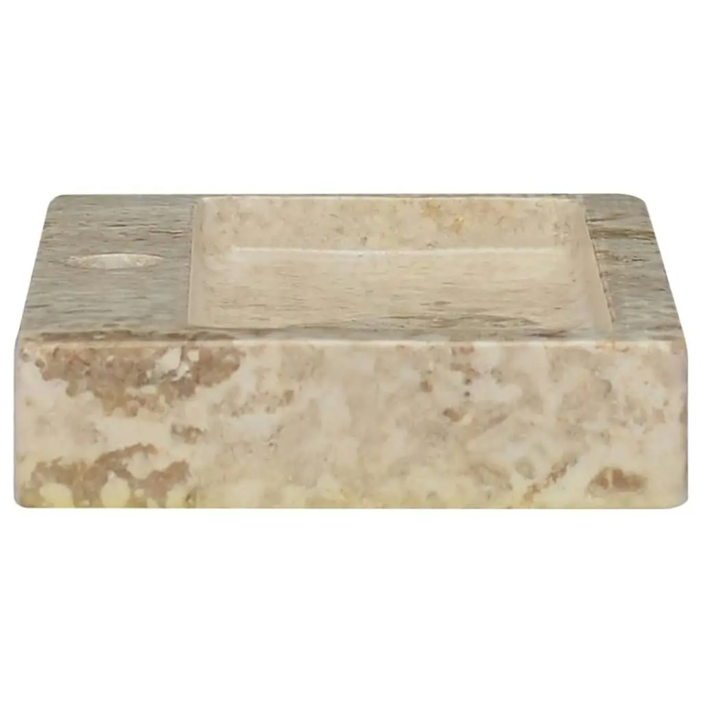 Wall-mounted Sink Cream 38x24x6.5 cm Marble 149186