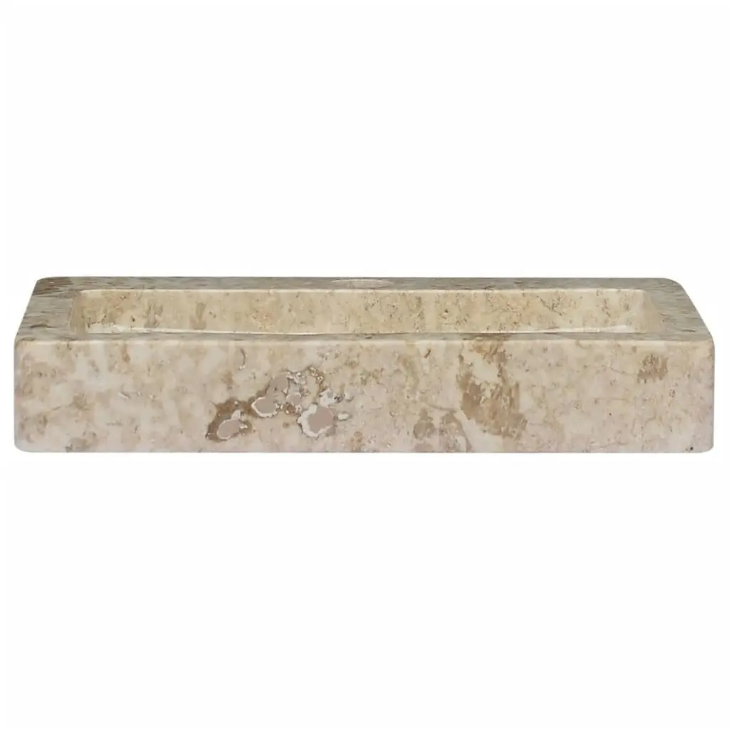 Wall-mounted Sink Cream 38x24x6.5 cm Marble 149186