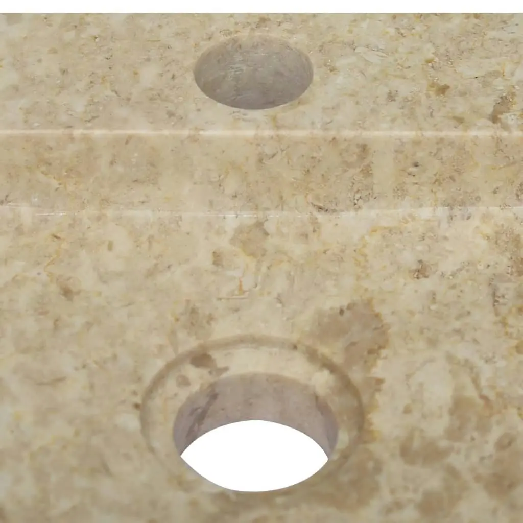 Wall-mounted Sink Cream 38x24x6.5 cm Marble 149186