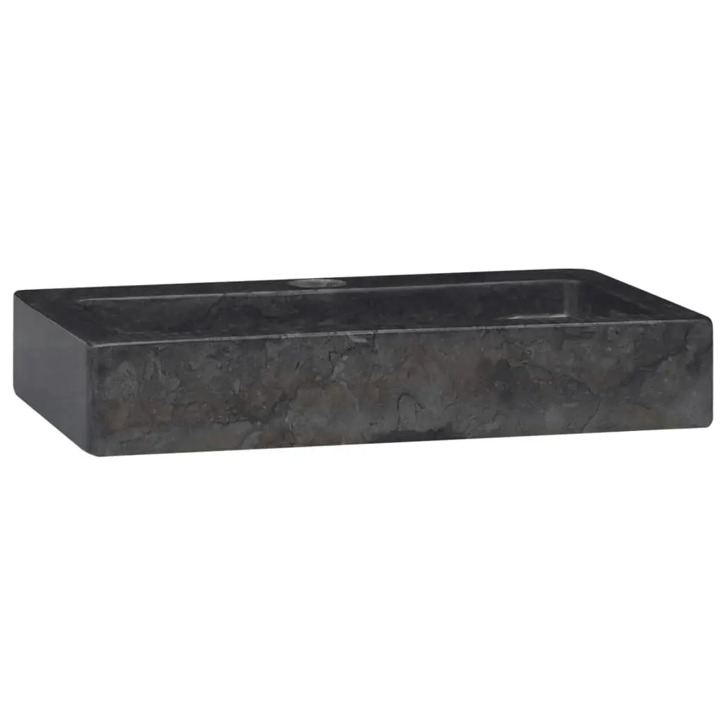 Wall-mounted Sink Black 38x24x6.5 cm Marble 149187