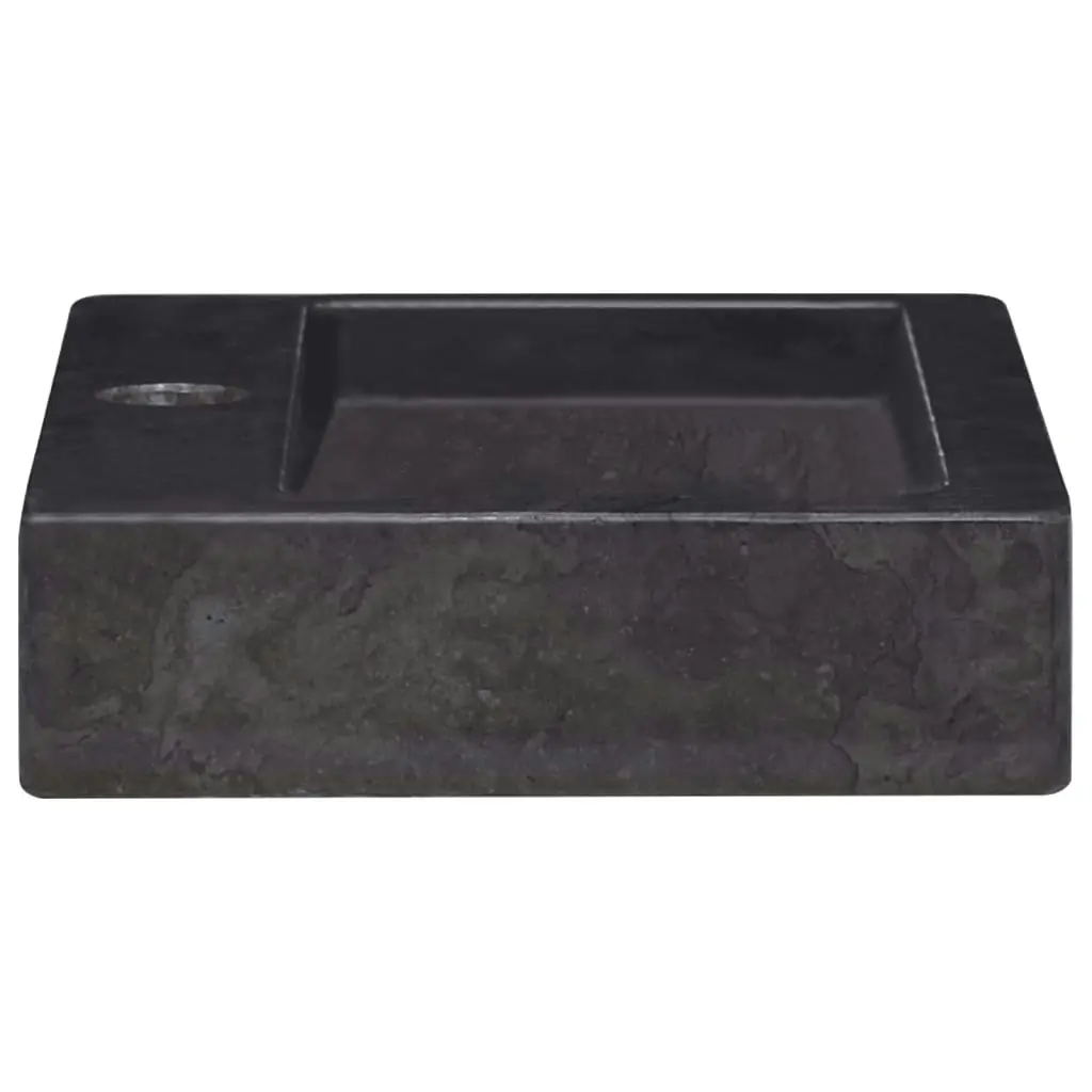 Wall-mounted Sink Black 38x24x6.5 cm Marble 149187