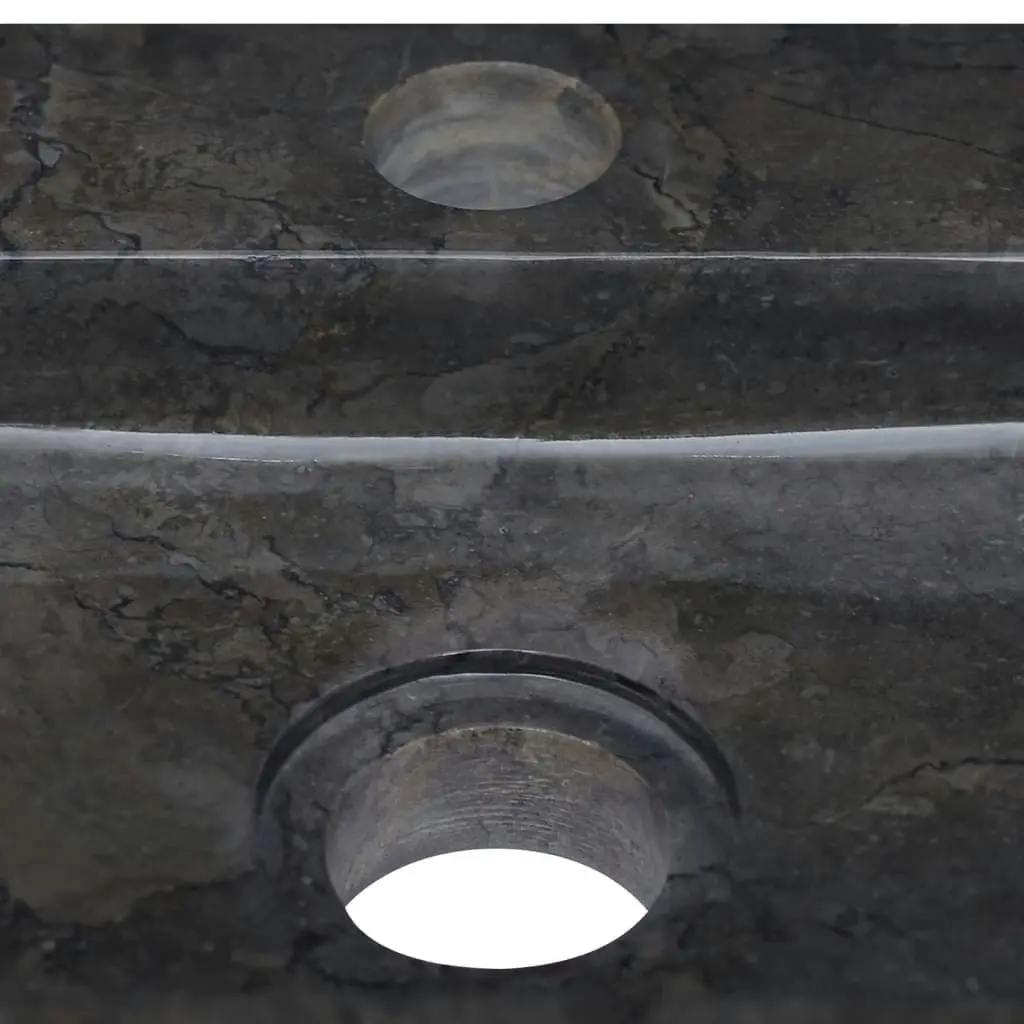 Wall-mounted Sink Black 38x24x6.5 cm Marble 149187