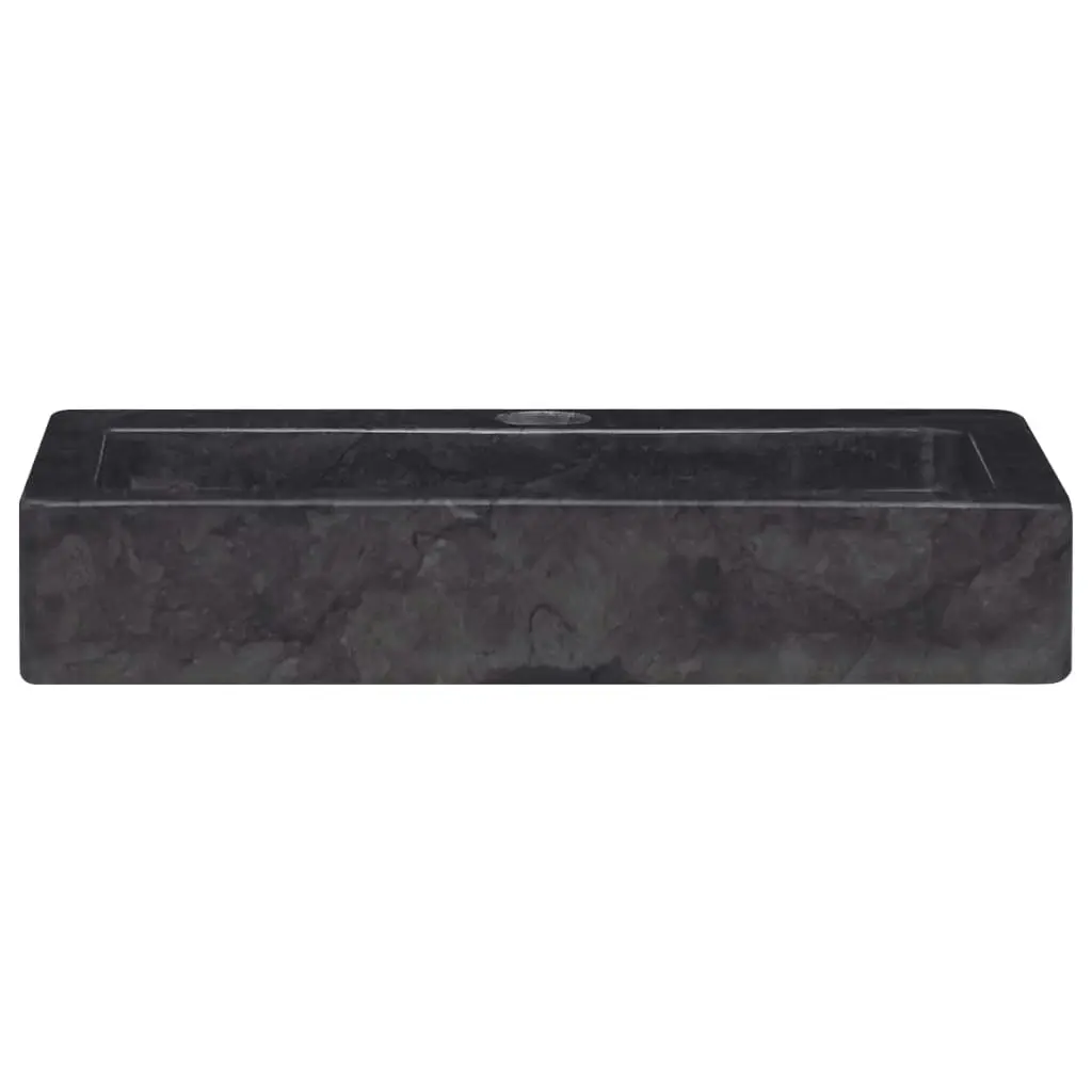 Wall-mounted Sink Black 38x24x6.5 cm Marble 149187