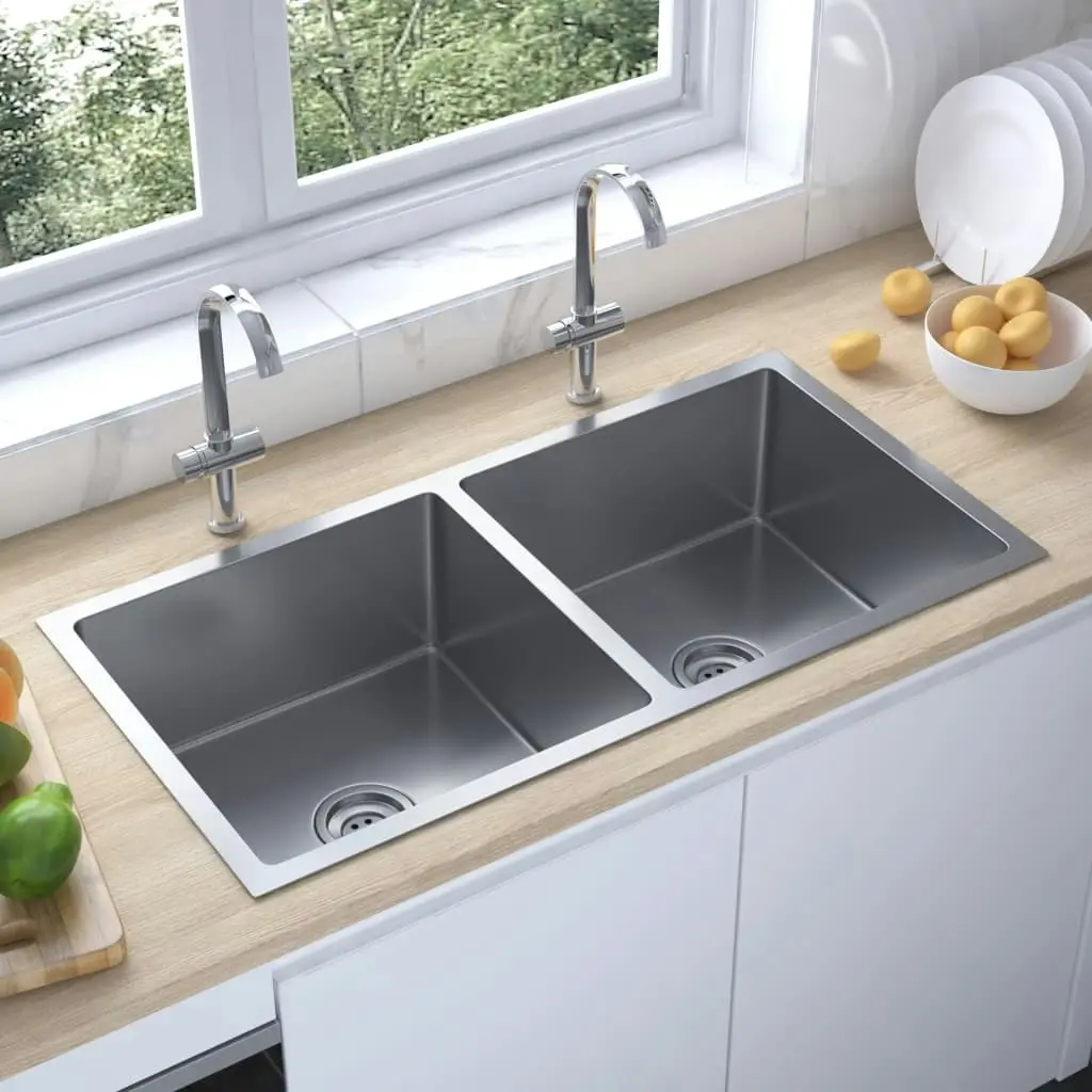 Handmade Kitchen Sink Stainless Steel 148772