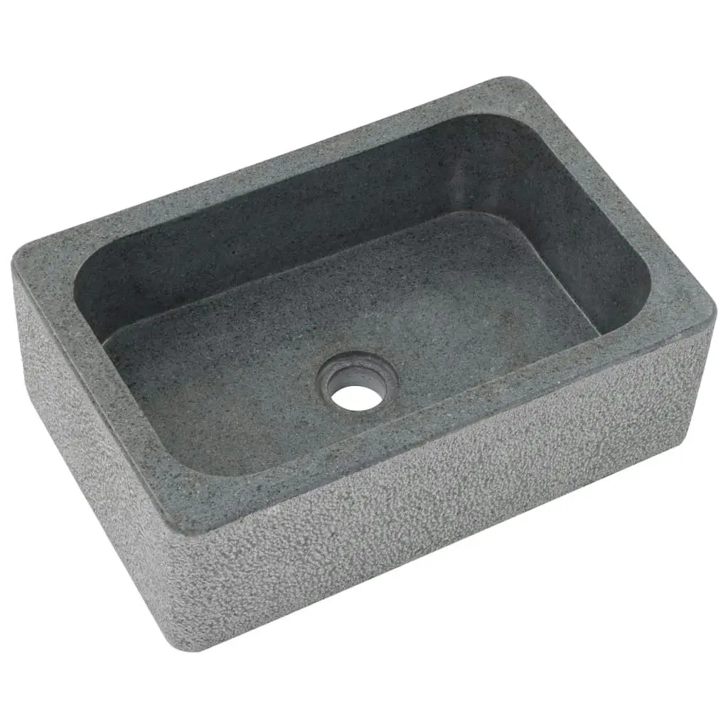 Sink 45x30x15 cm Riverstone Black 142780