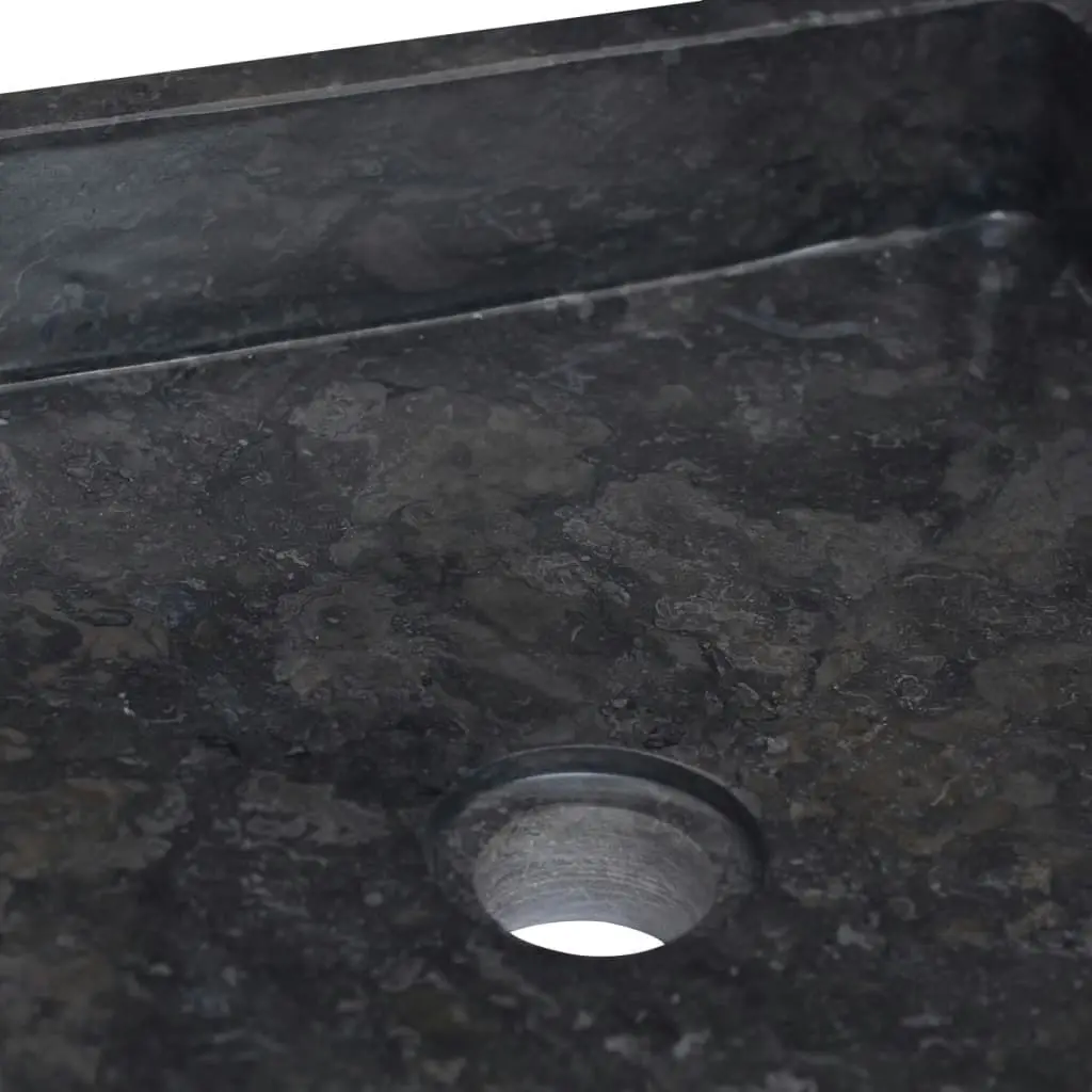 Sink Black 40x40x10 cm Marble 149169