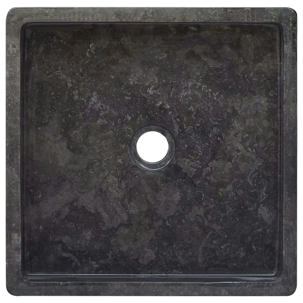 Sink Black 40x40x10 cm Marble 149169